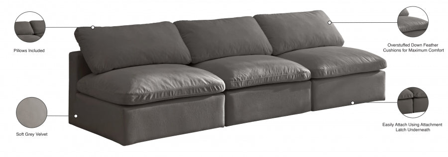 Plush Velvet Standard Comfort Modular Sofa