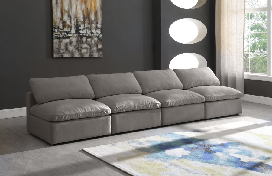 Plush Velvet Standard Comfort Modular Sofa