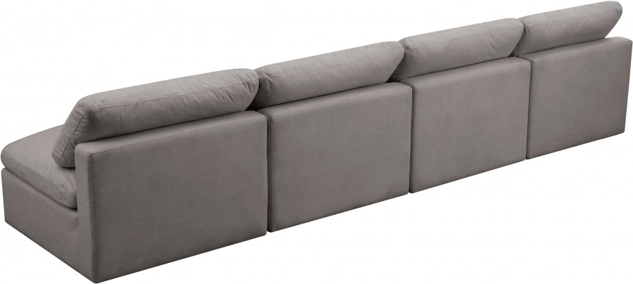 Plush Velvet Standard Comfort Modular Sofa