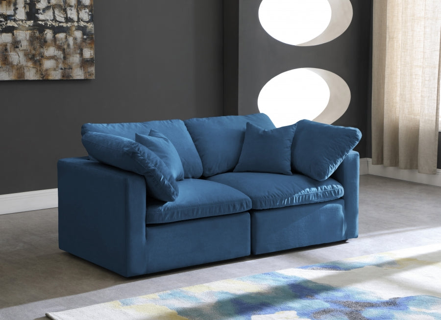 Plush Velvet Standard Comfort Modular Sofa