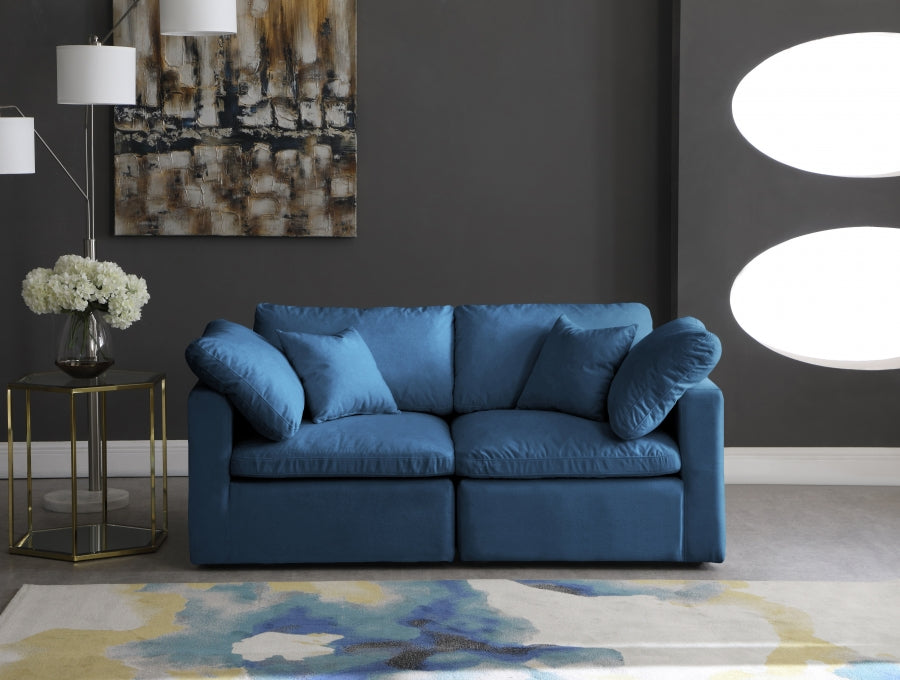 Plush Velvet Standard Comfort Modular Sofa