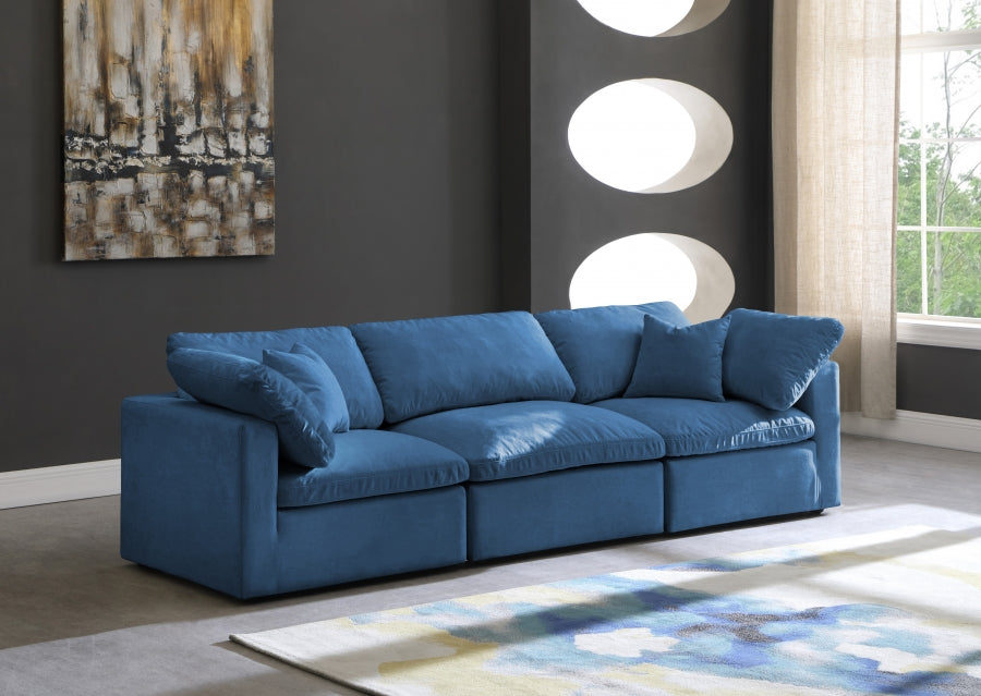 Plush Velvet Standard Comfort Modular Sofa