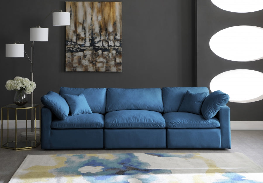 Plush Velvet Standard Comfort Modular Sofa