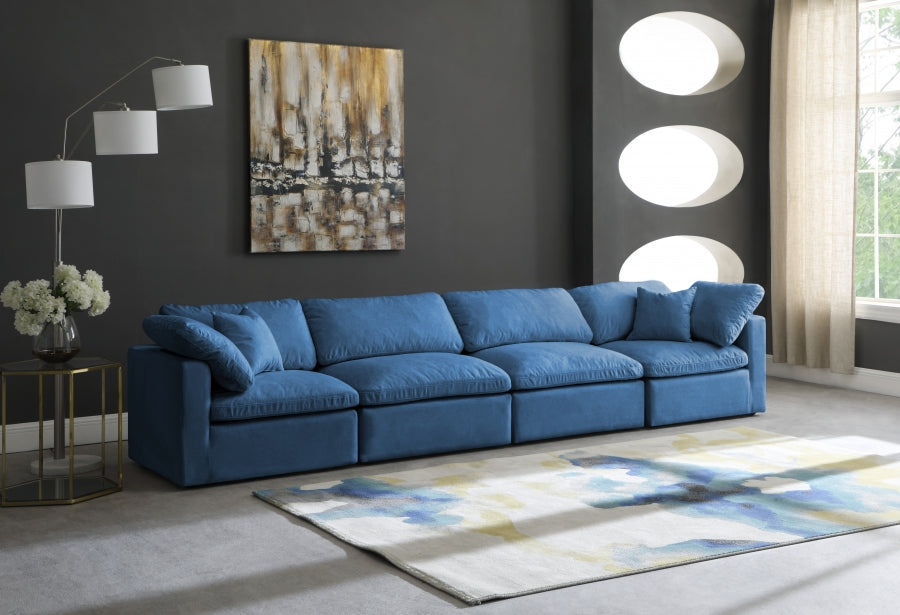 Plush Velvet Standard Comfort Modular Sofa