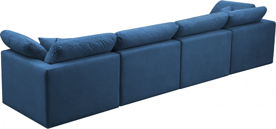 Plush Velvet Standard Comfort Modular Sofa