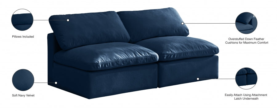 Plush Velvet Standard Comfort Modular Sofa