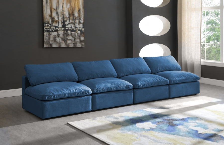 Plush Velvet Standard Comfort Modular Sofa