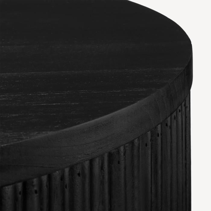 Table basse en bois - Noir