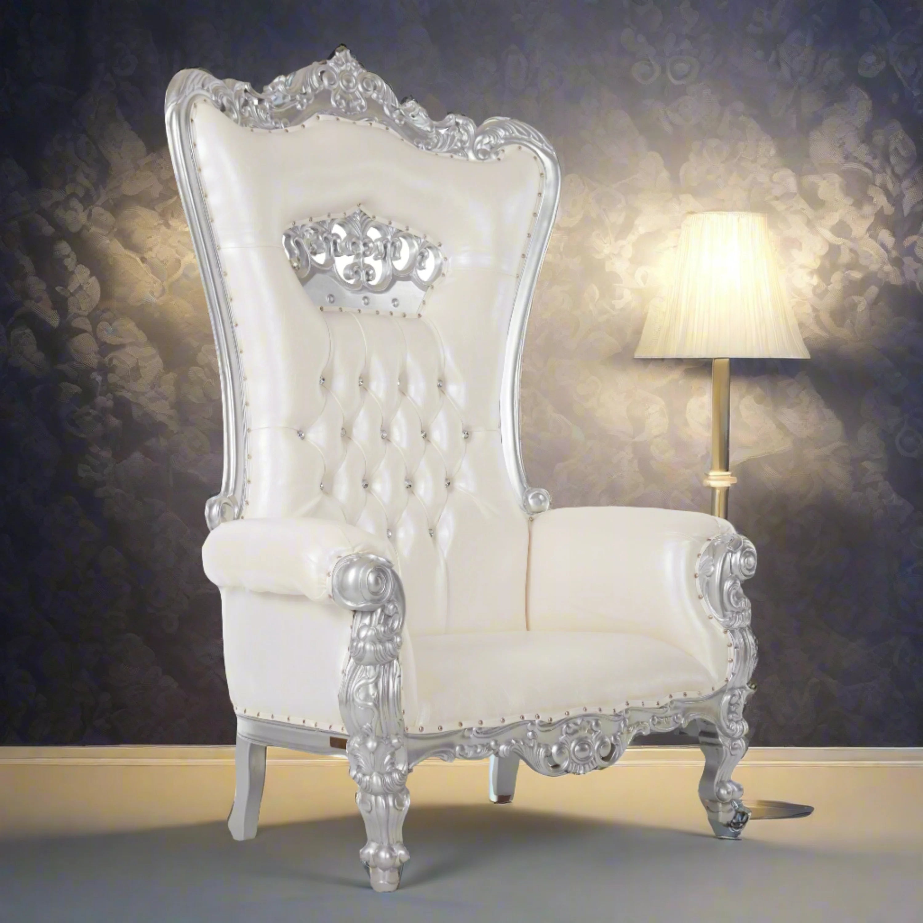 Crown Tiffany Extra Wide Throne Chair