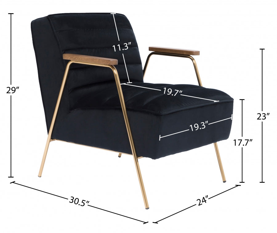 Fauteuil d'appoint rembourré en chenille Vivi 