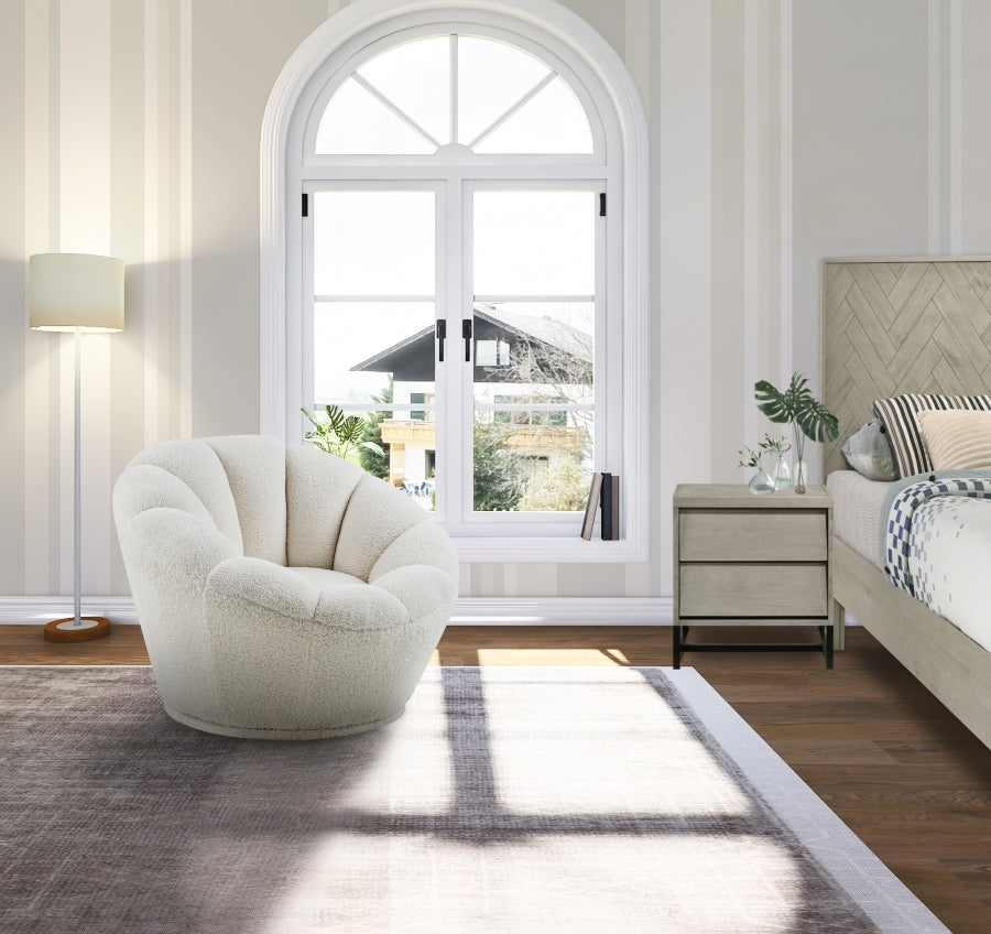 Fauteuil d'appoint rembourré en chenille Vivi 