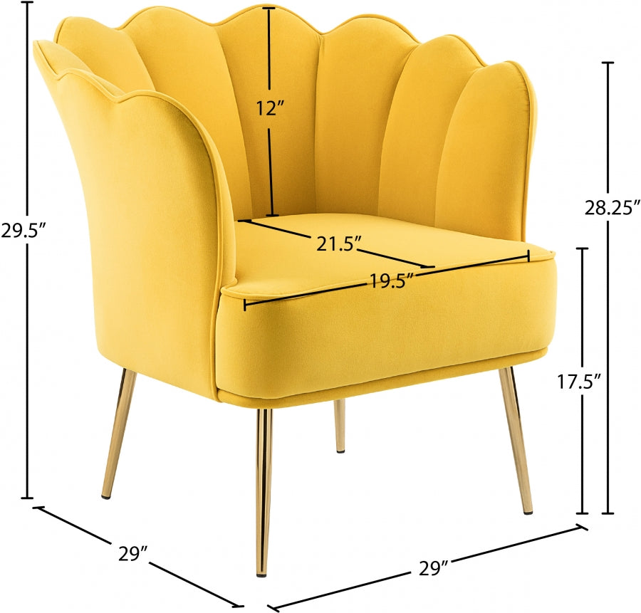 Jester Velvet Upholstered Accent Chair