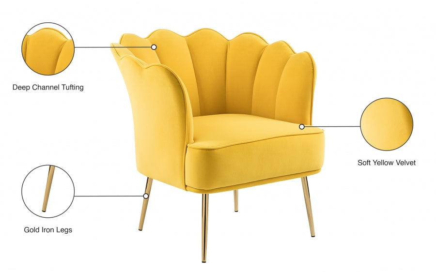 Jester Velvet Upholstered Accent Chair