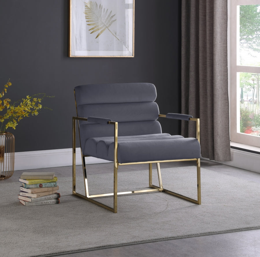 Fauteuil d'appoint rembourré en chenille Vivi 