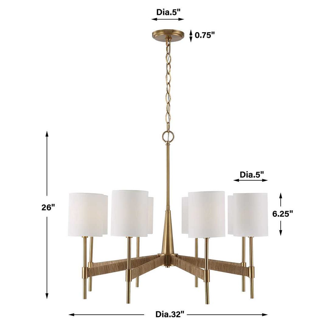 Lautoka, 8 Lt Chandelier
