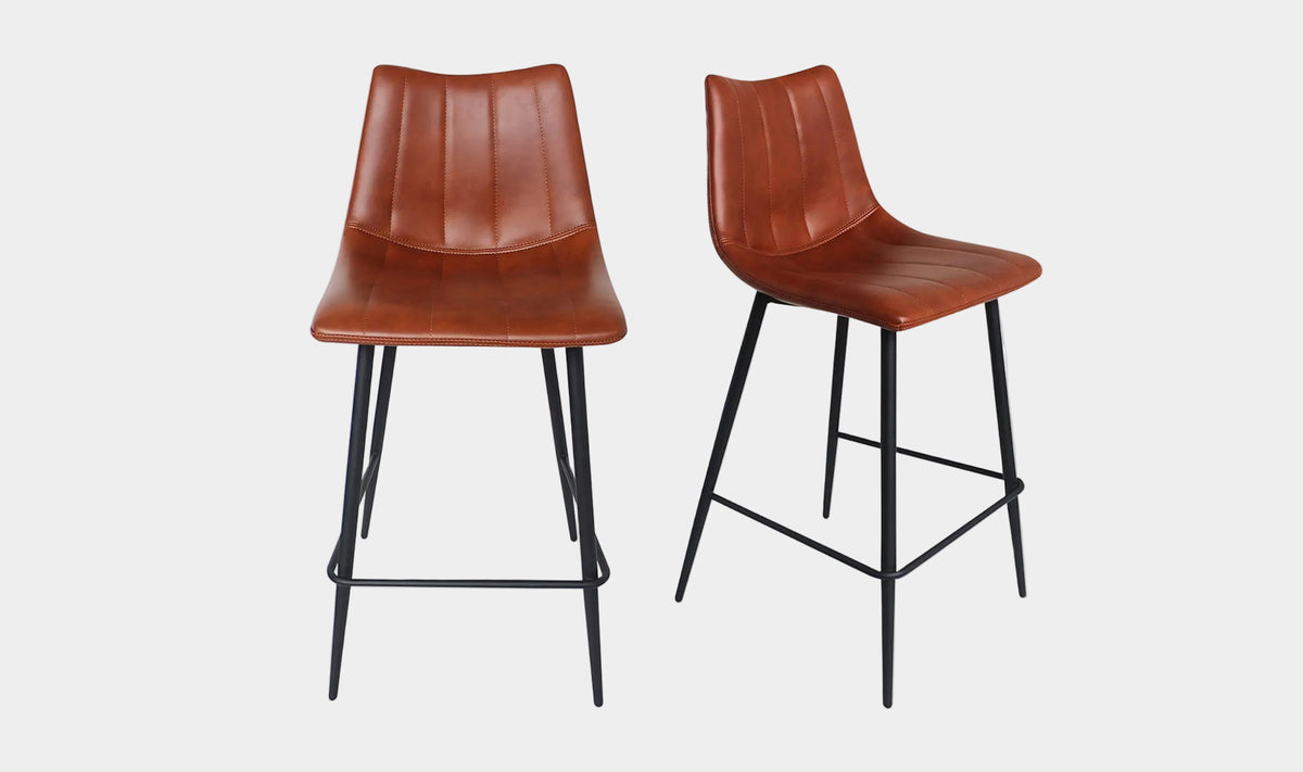Alibi Counter Stool Matte Black -Set of Two