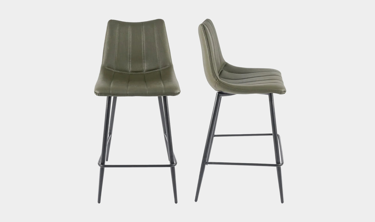 Alibi Counter Stool Matte Black -Set of Two