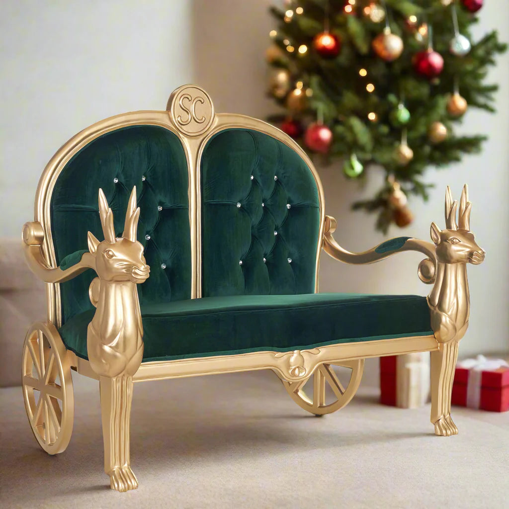 Santa Reindeer Bench