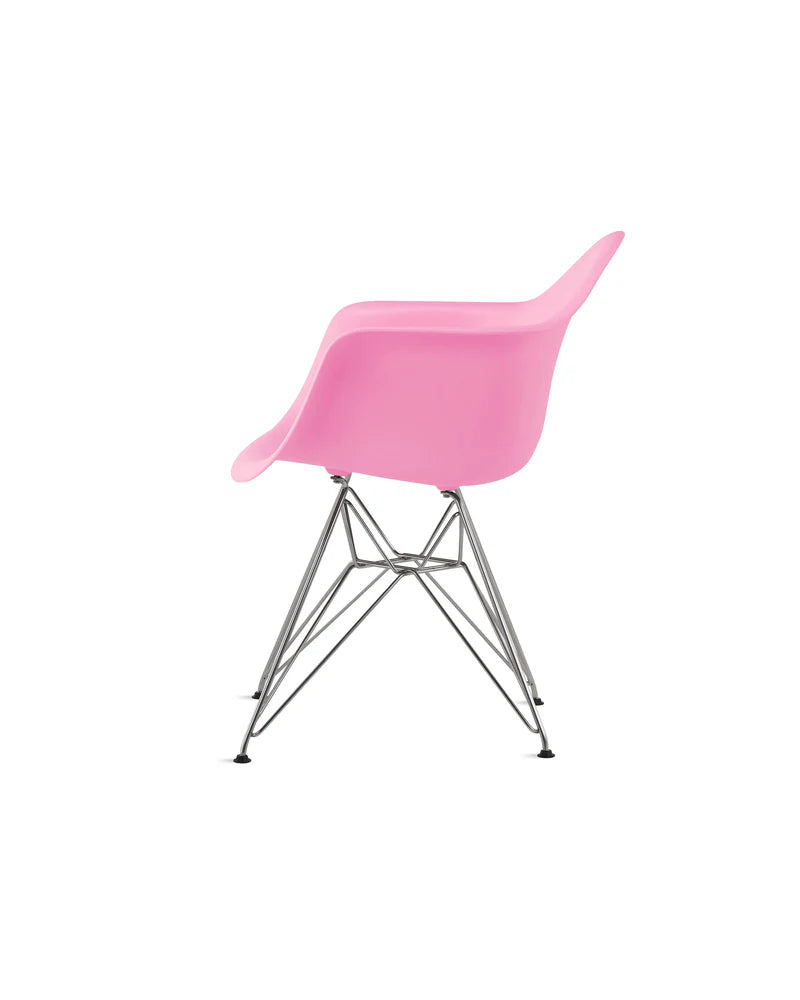 Eames Molded Plastic Armchair - Chrome Legs