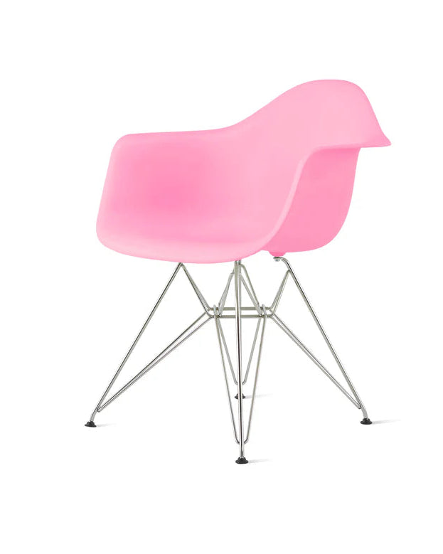 Eames Molded Plastic Armchair - Chrome Legs