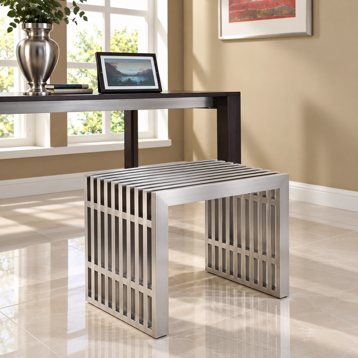 Banc Gridiron en acier inoxydable