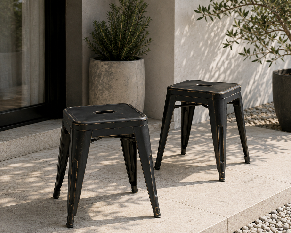 Mini Tolix Antique Stool