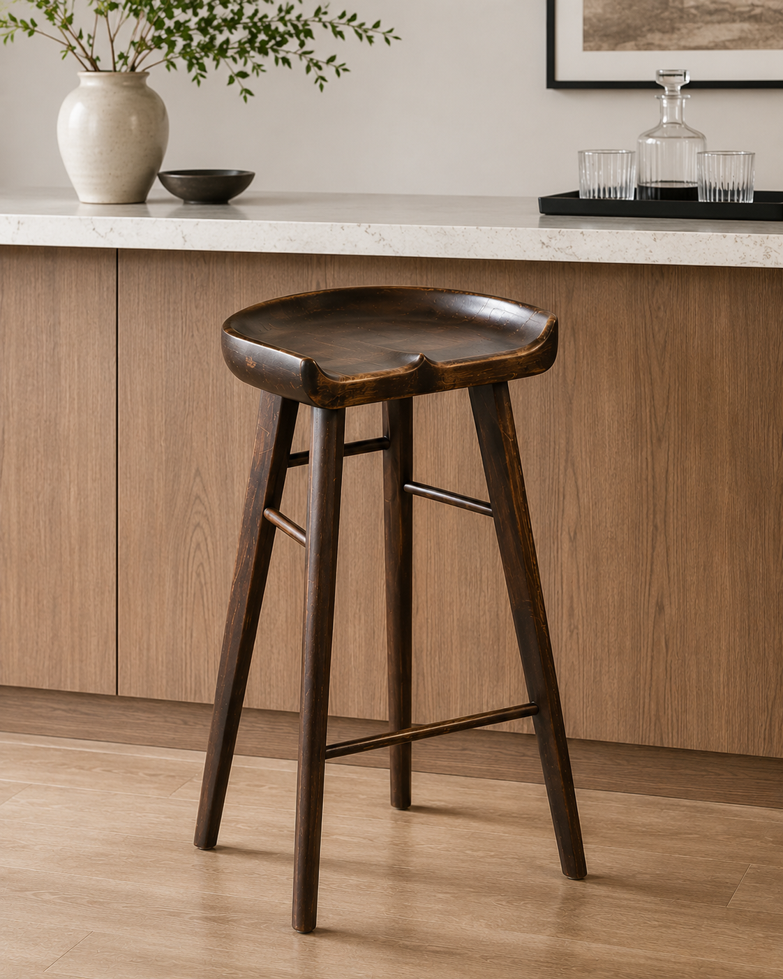 Maple Tractor Stool