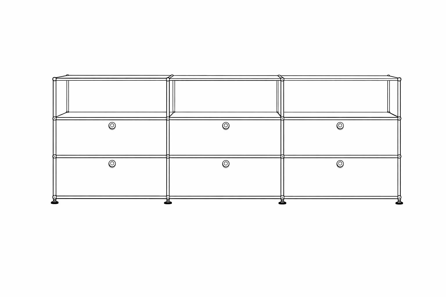 USM Haller G2AF File Credenza