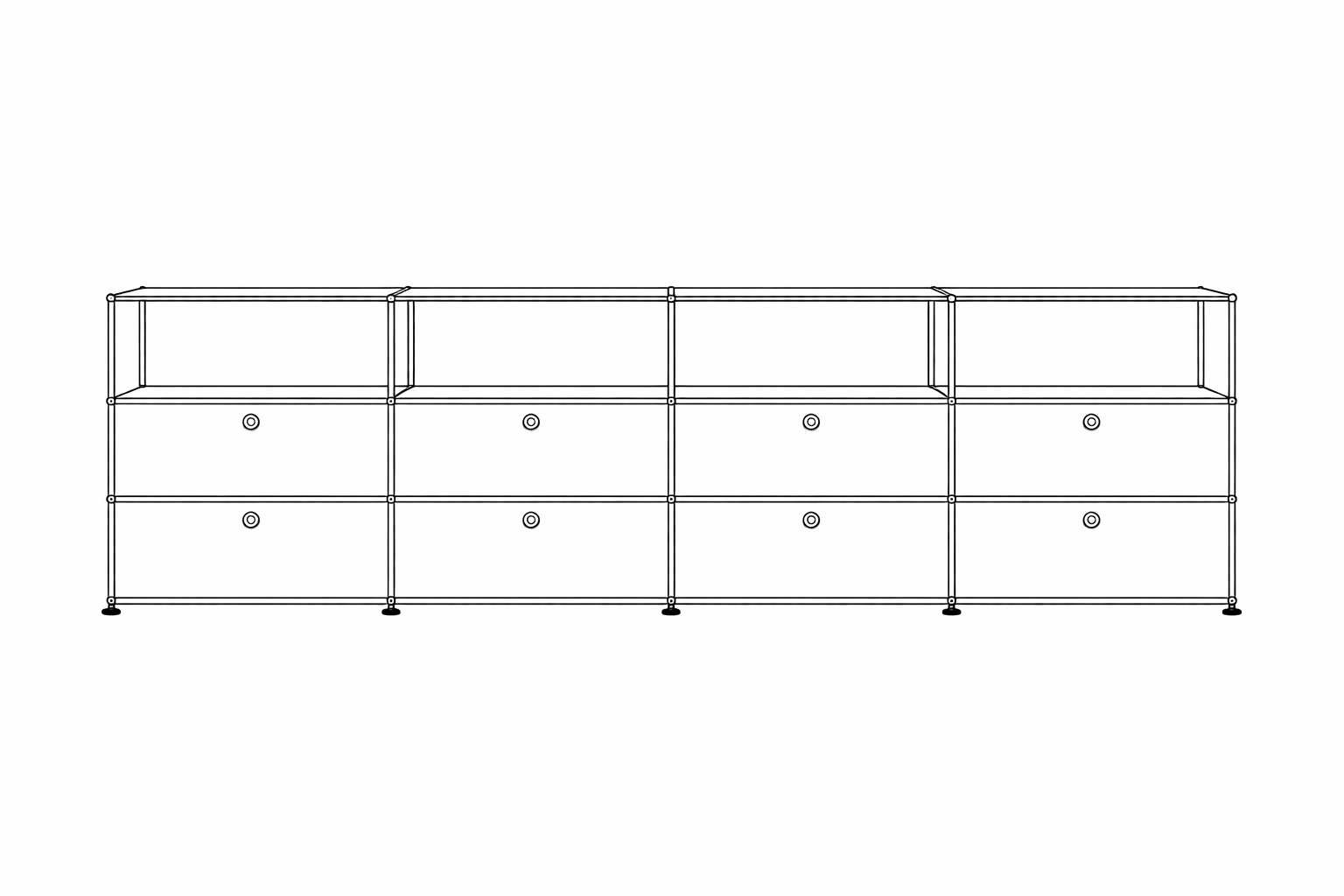 USM Haller G2AF File Credenza