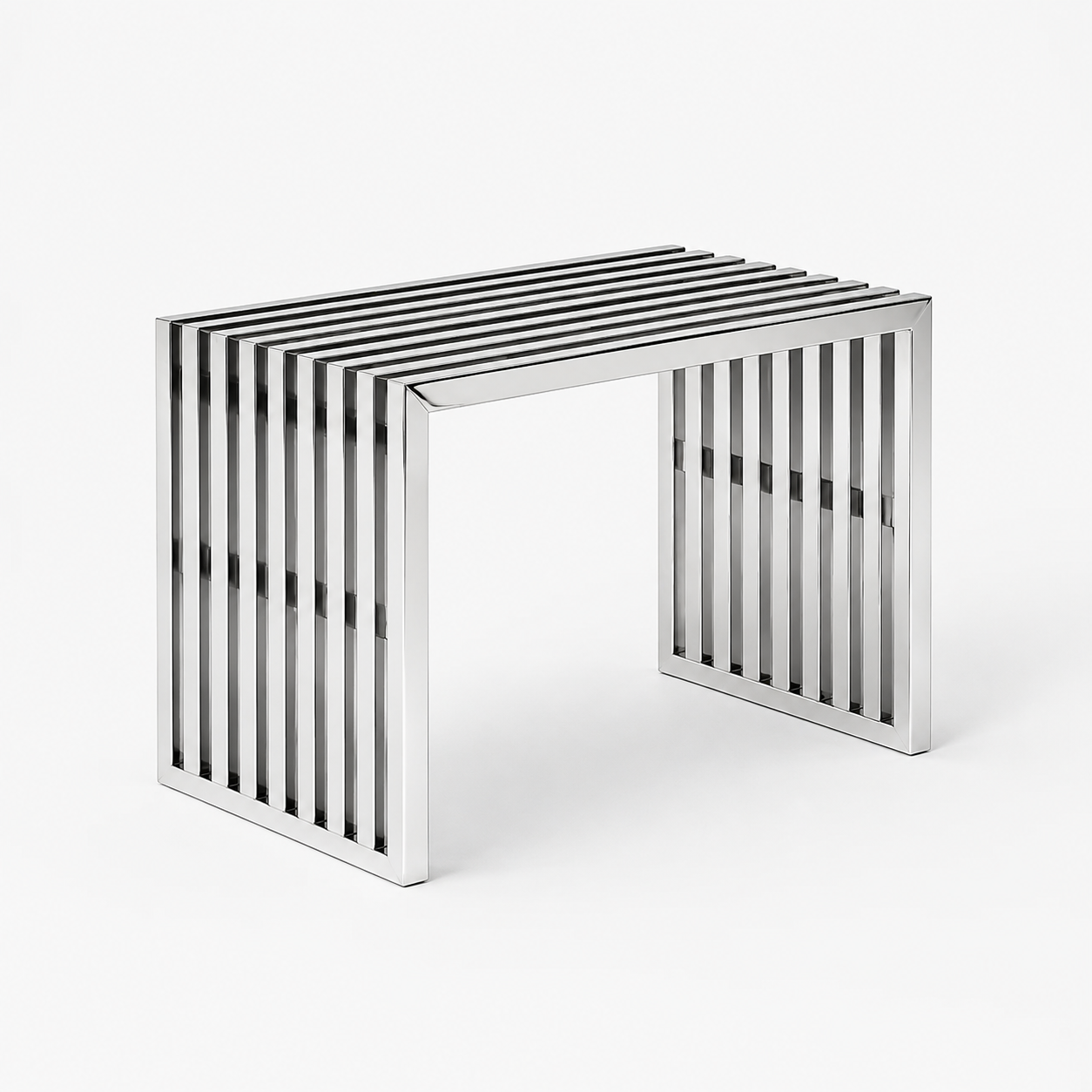Gridiron Stainless Steel Bench (polished)