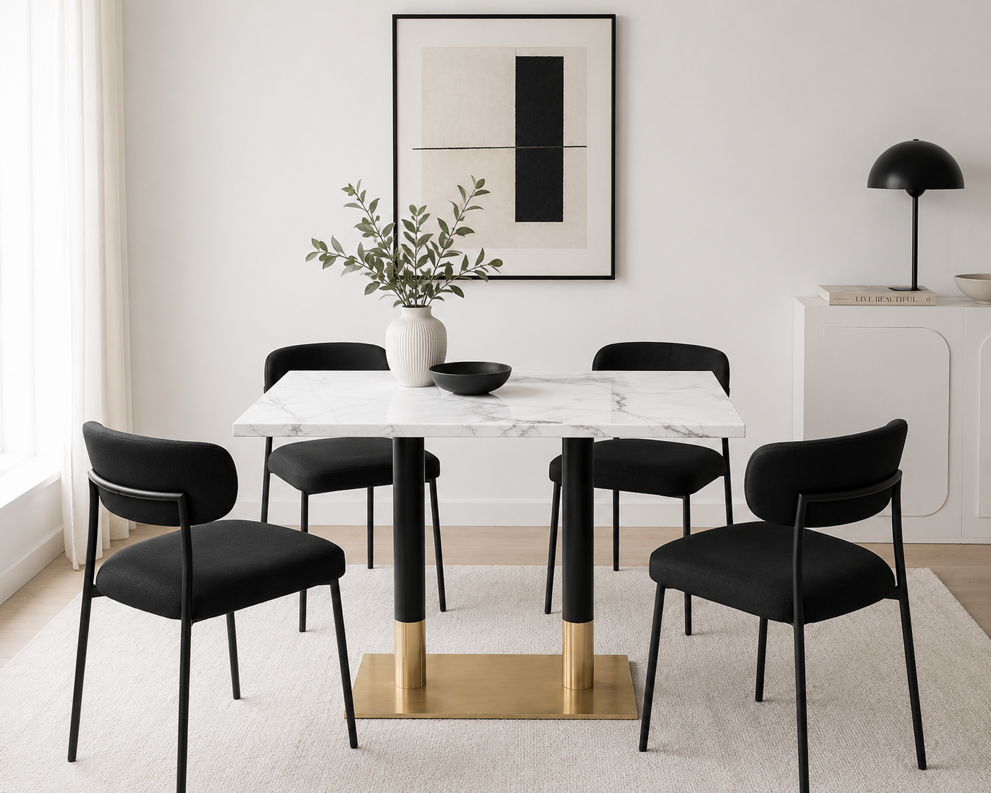 Ruby Dining Table - Double Pedestal