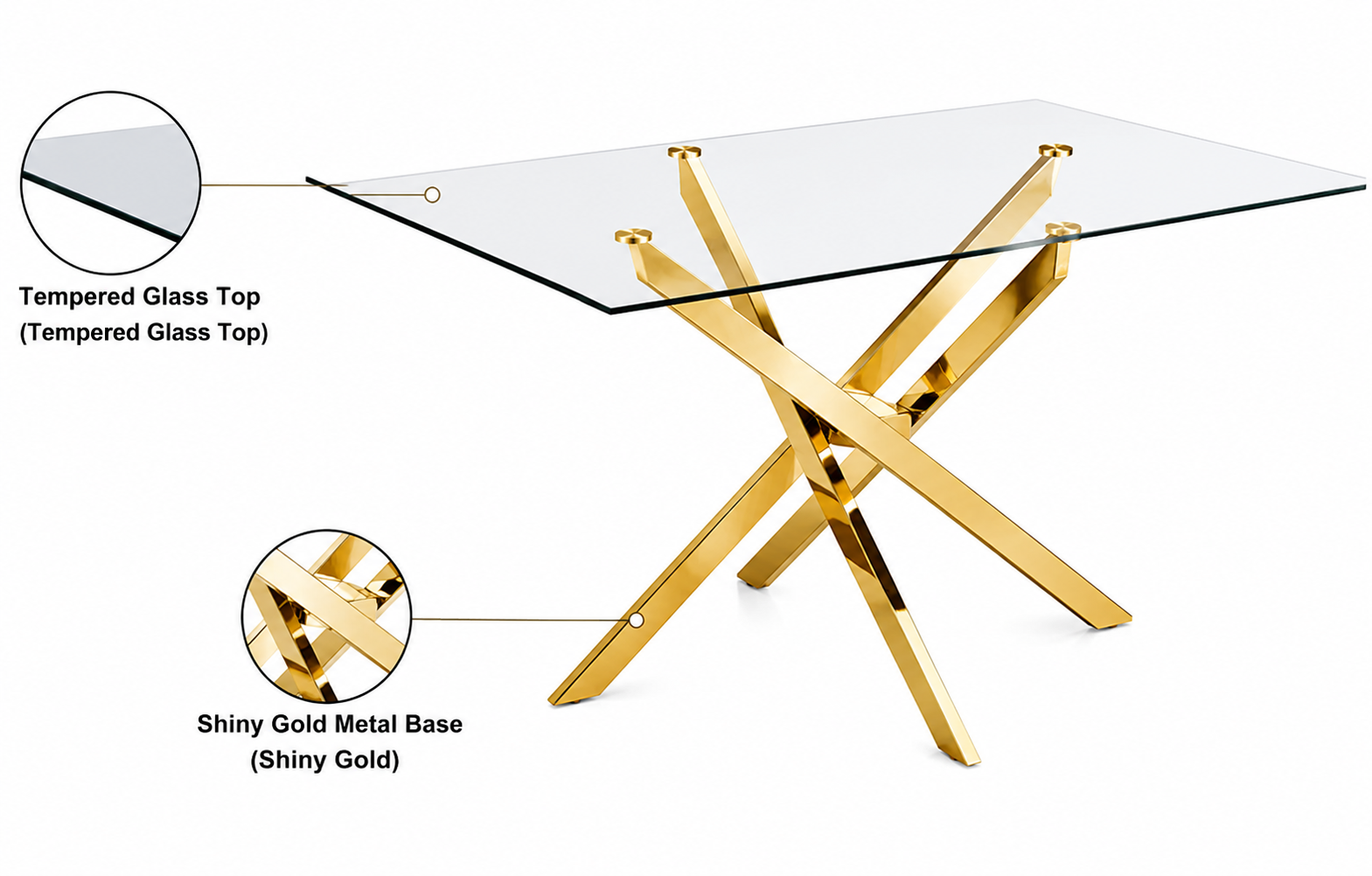 Xander Rectangle Dining Table