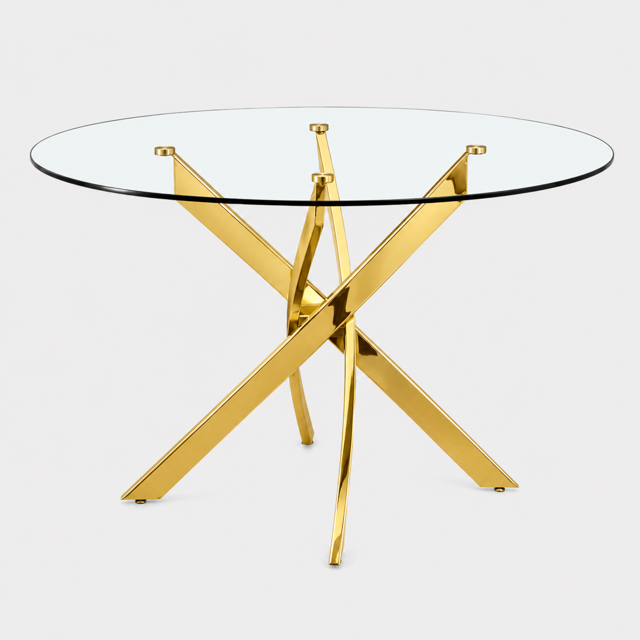 Xander Round Dining Table (Gold)