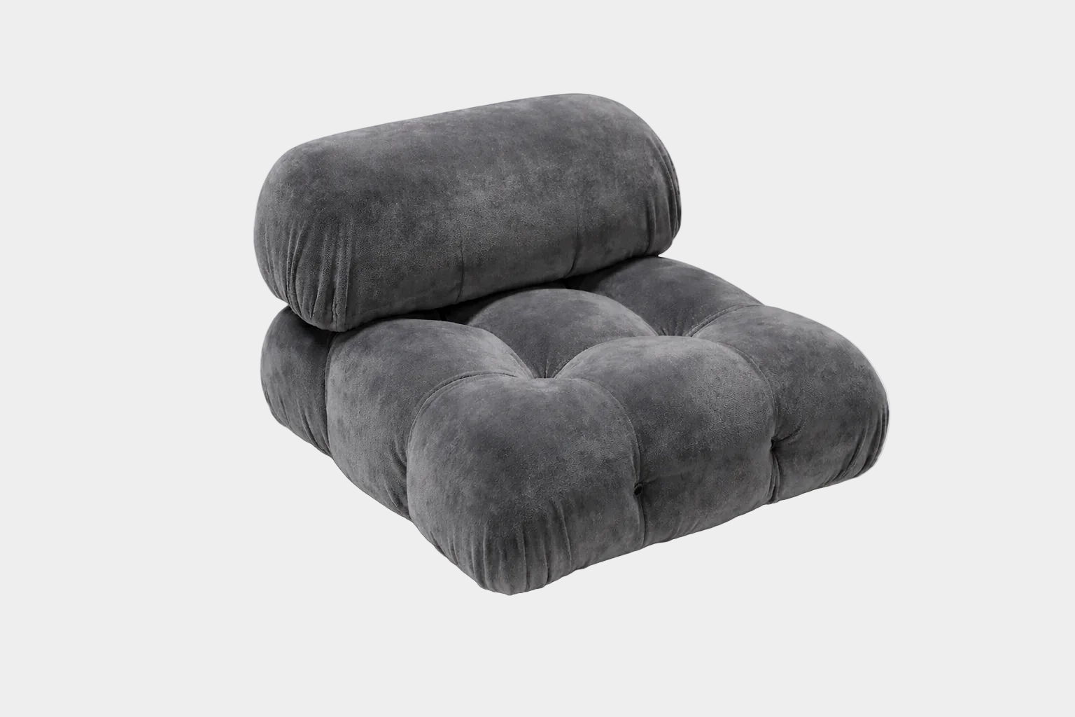 Mario Bellini Velvet Lounge Chair