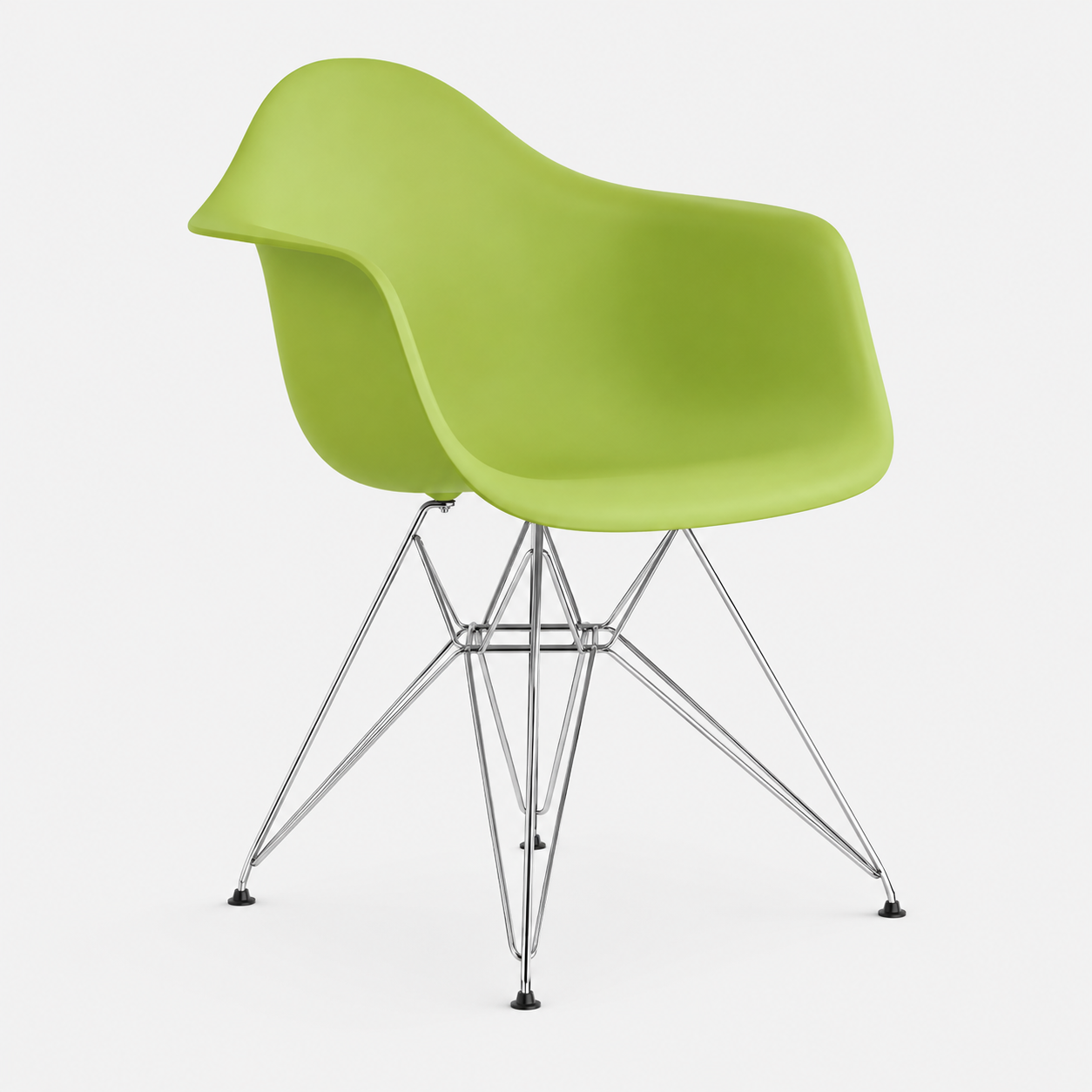 Eames Molded Plastic Armchair - Chrome Legs