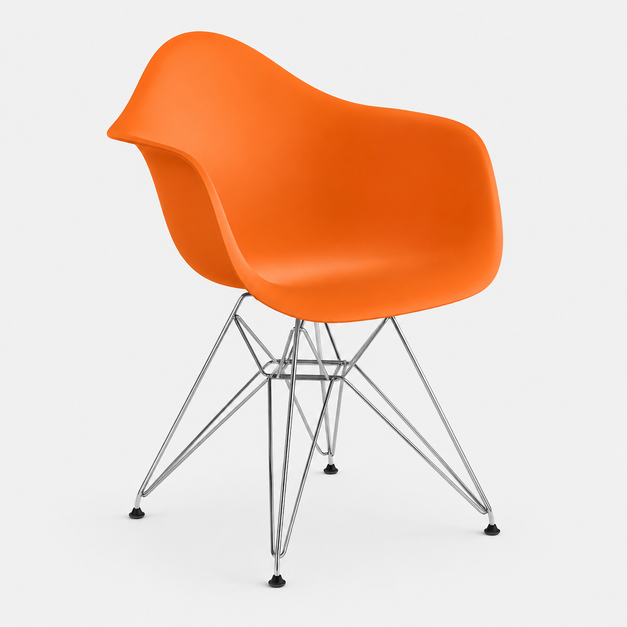 Eames Molded Plastic Armchair - Chrome Legs