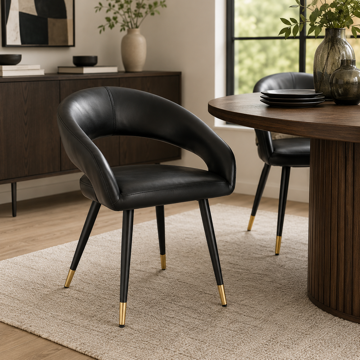 Darius Dining Chair (Vegan Leather)