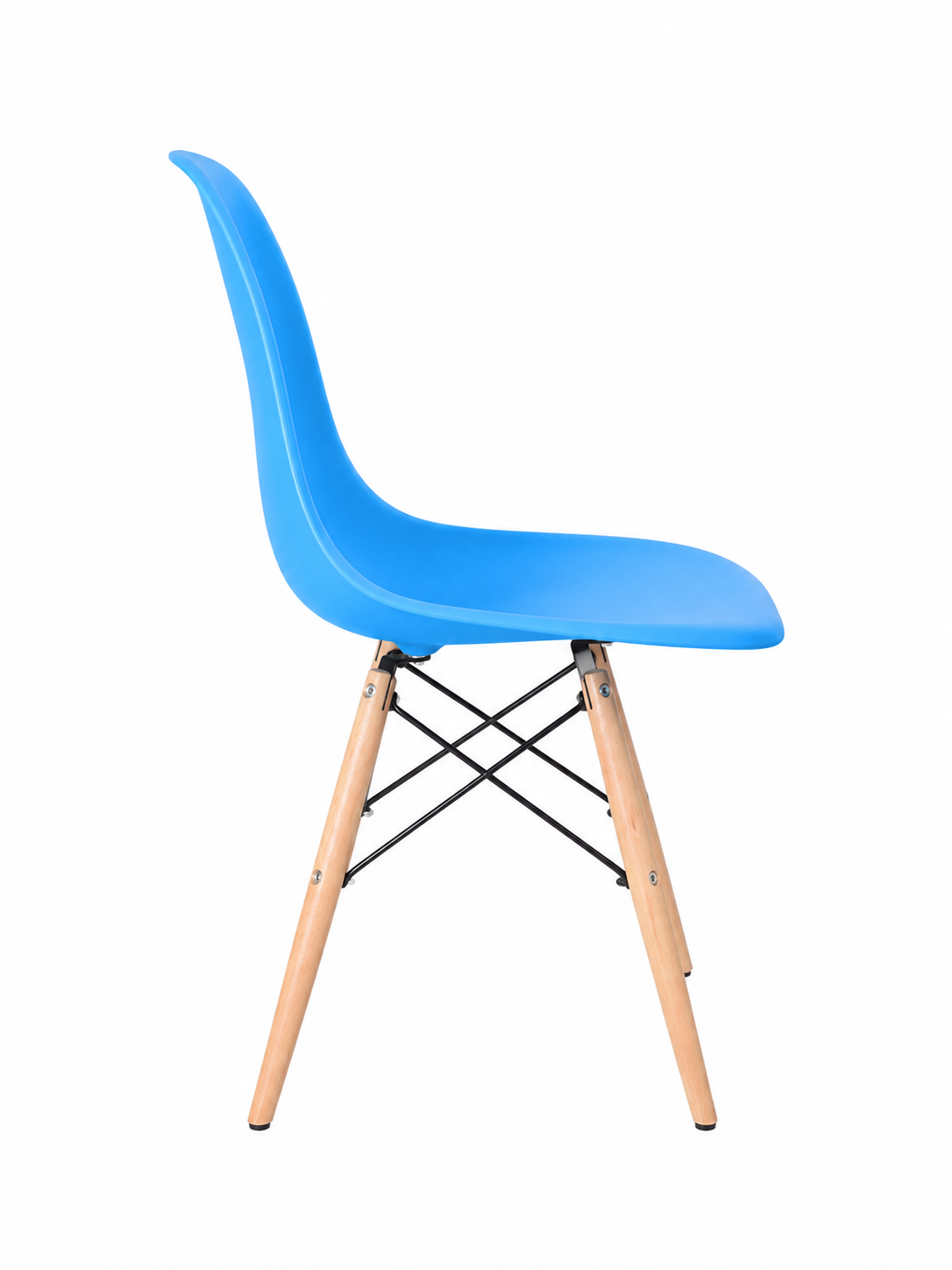 Eames Eiffel Molded Plastic Chair (Natural Base)