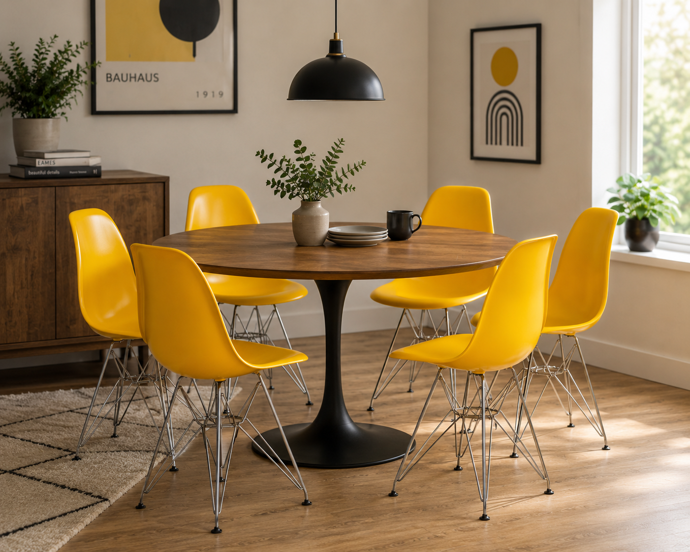 Chaise en plastique moulé Eames
