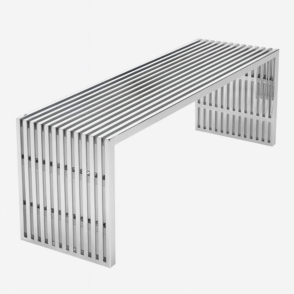 Gridiron Stainless Steel Bench (polished)