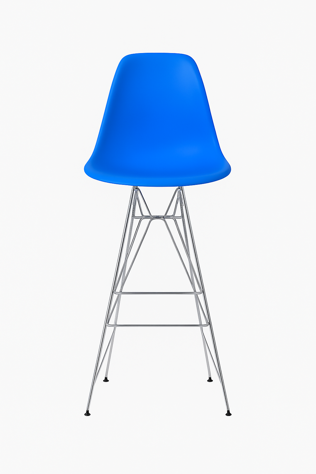 Eames Eiffel Molded Stool with Chrome Legs (27")