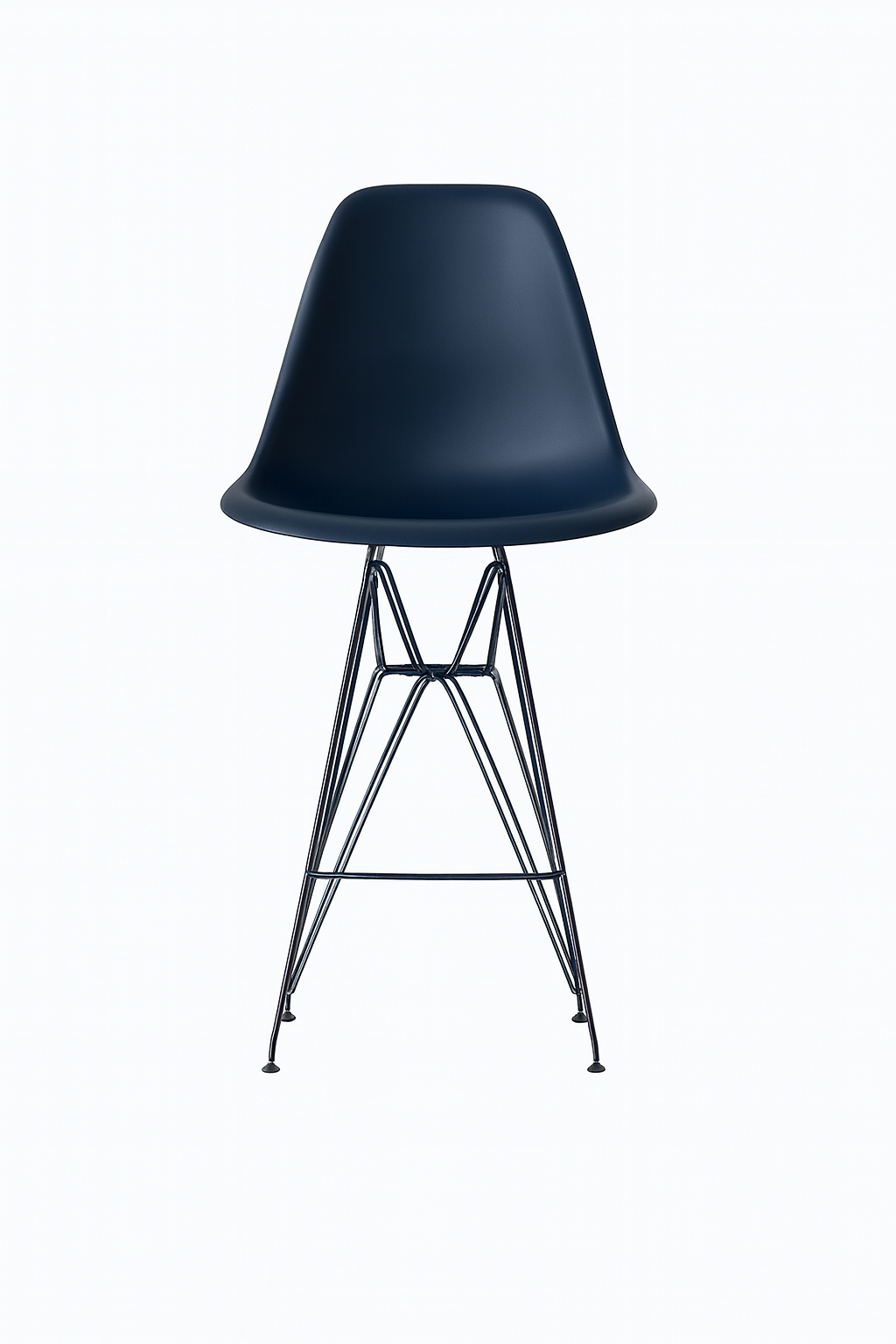 Eames Eiffel Molded Stool with Chrome Legs (27")