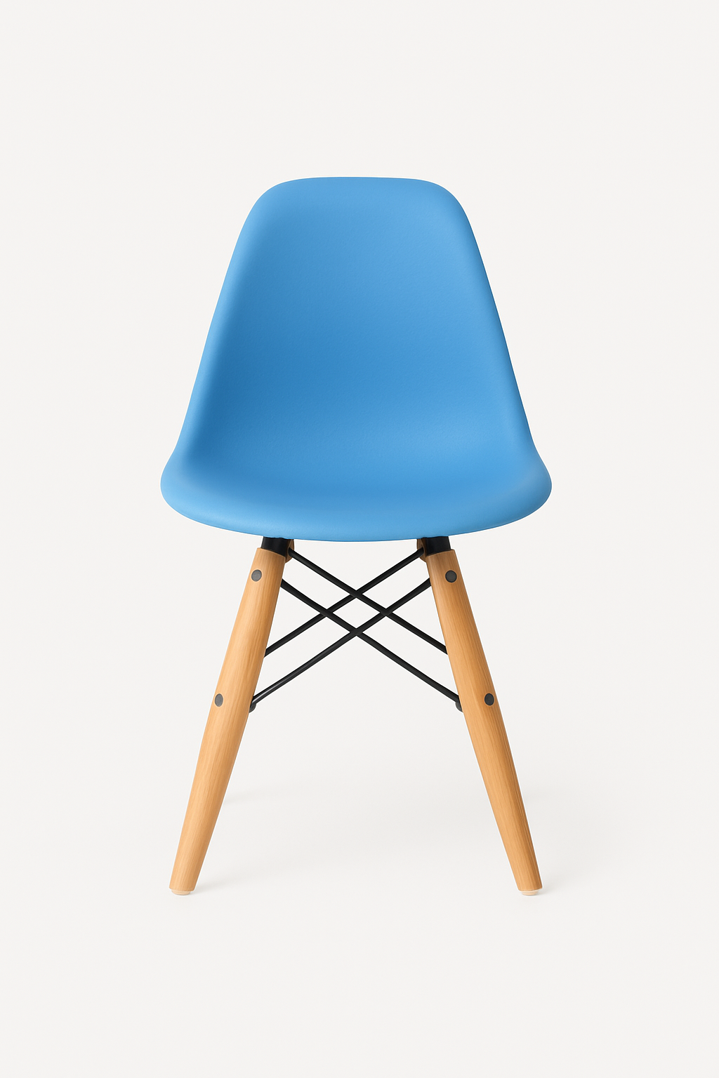 Eames Eiffel Molded Plastic Kids Chair - Wooden Legs