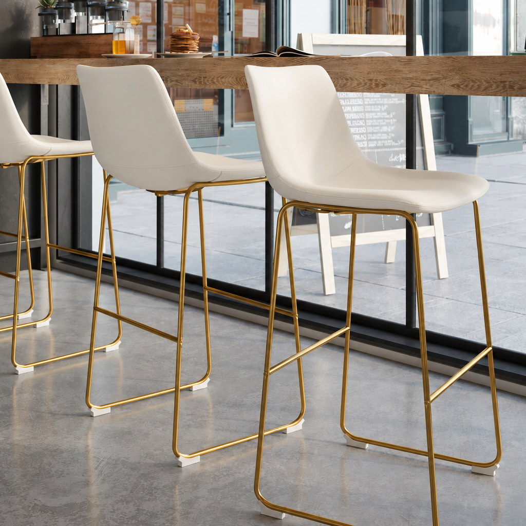 Landon Counter Stool (Gold Base)