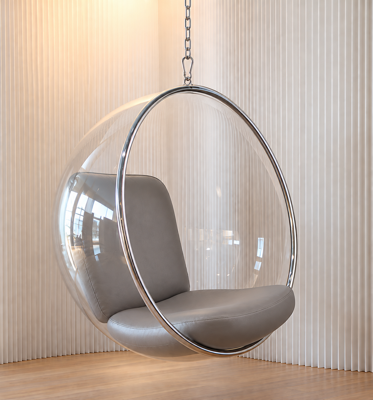 Bubble Hanging Lounge Chair (Silver)