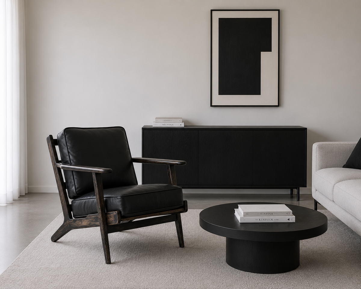 Faye Lounge Chair (Top Grain Leather)