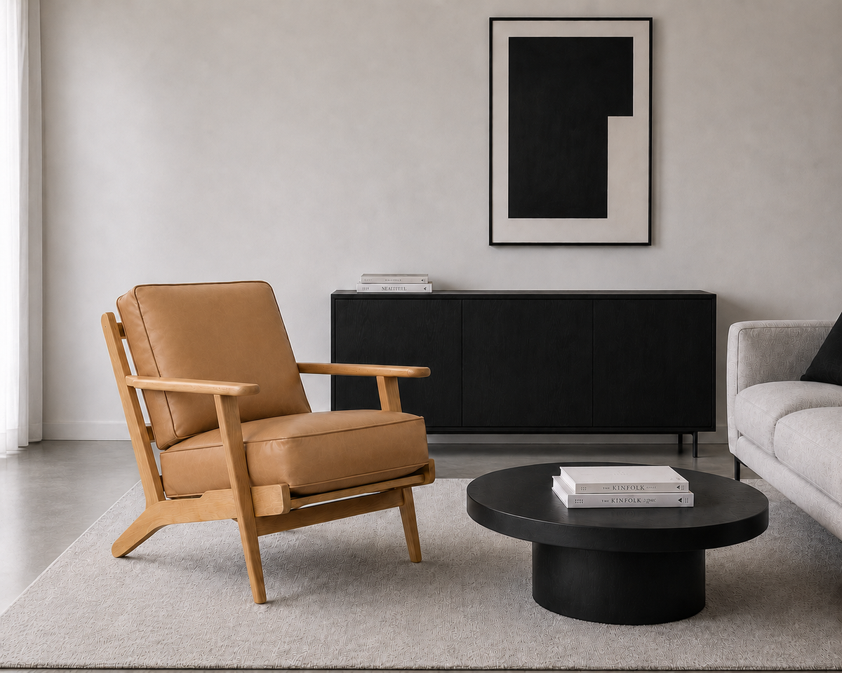 Faye Lounge Chair (Top Grain Leather)