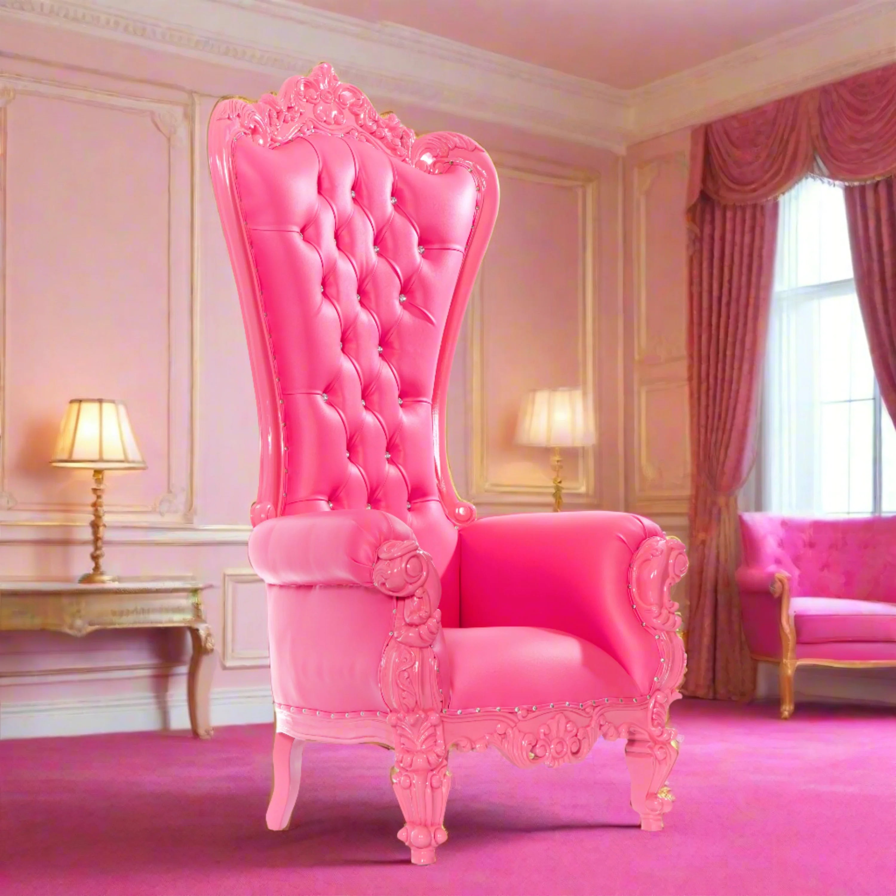 Chloe Throne Chair - Vinyl