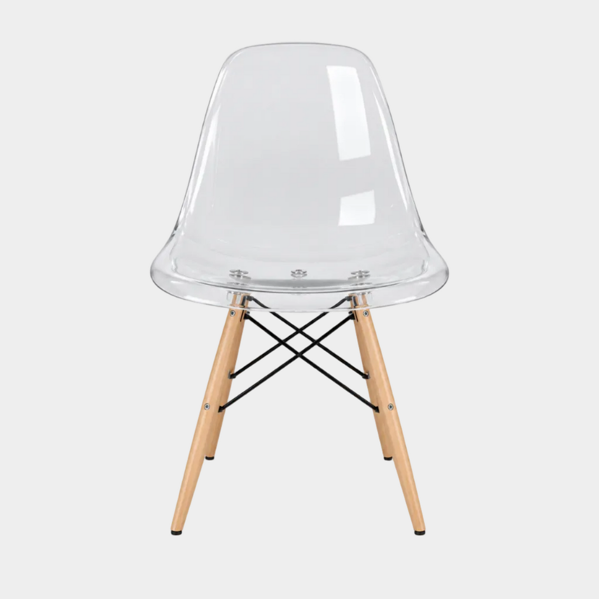 Eames Eiffel Molded Plastic Kids Chair - Wooden Legs