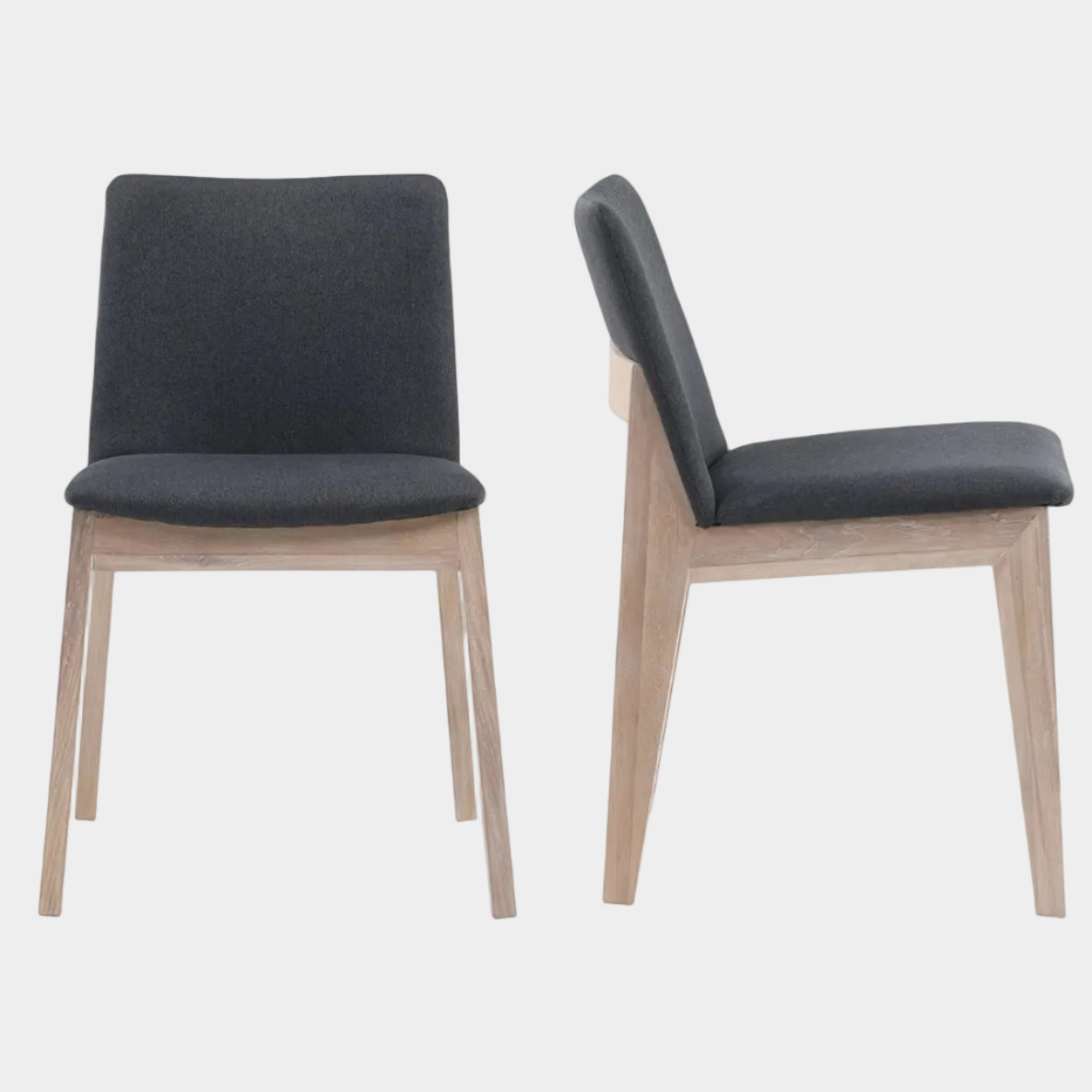 Deco Oak Dining Chair Set Of 2
